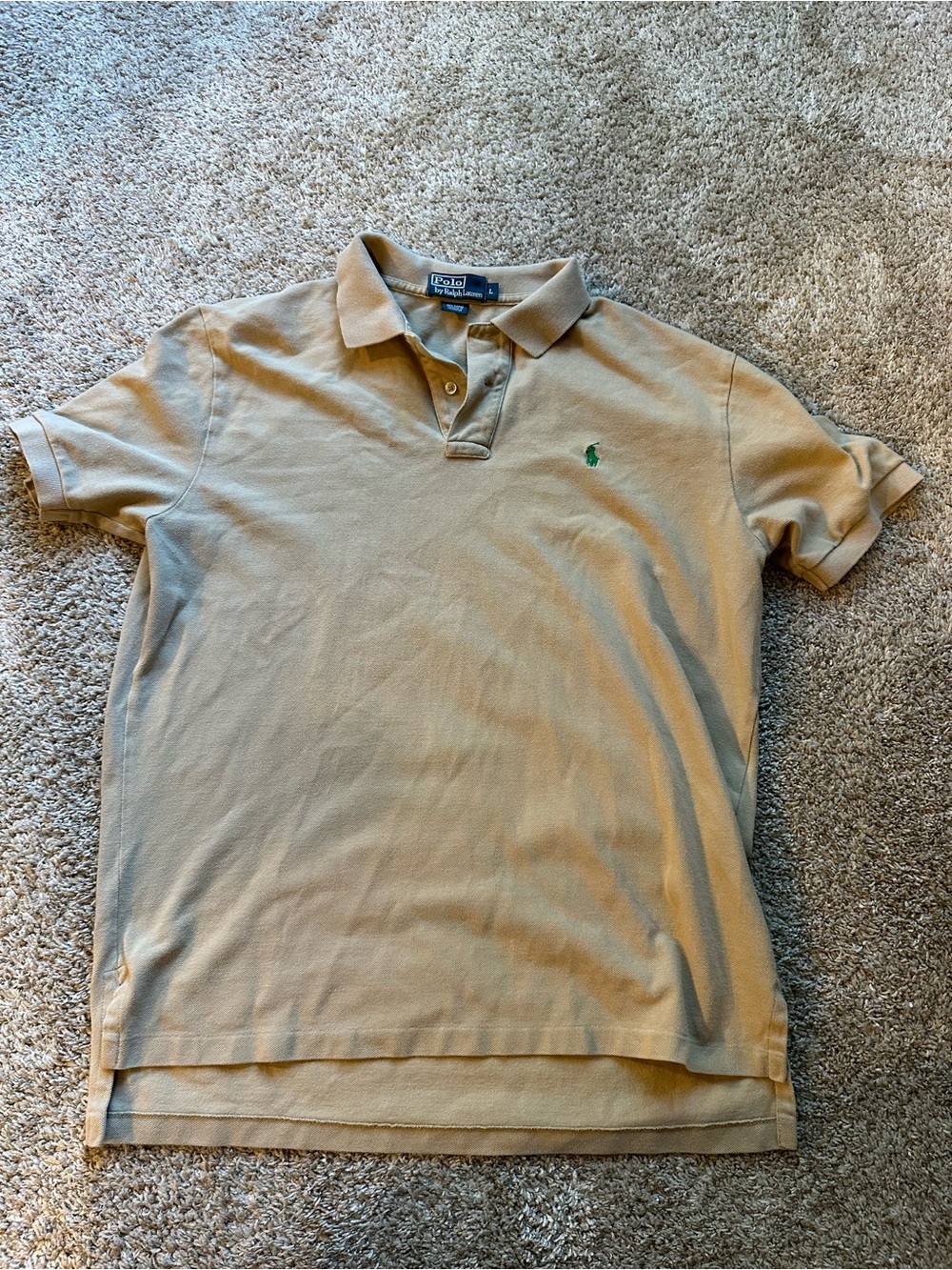 Polo by Ralph Lauren Tan Polo Shirt Men’s Large 100% Cotton